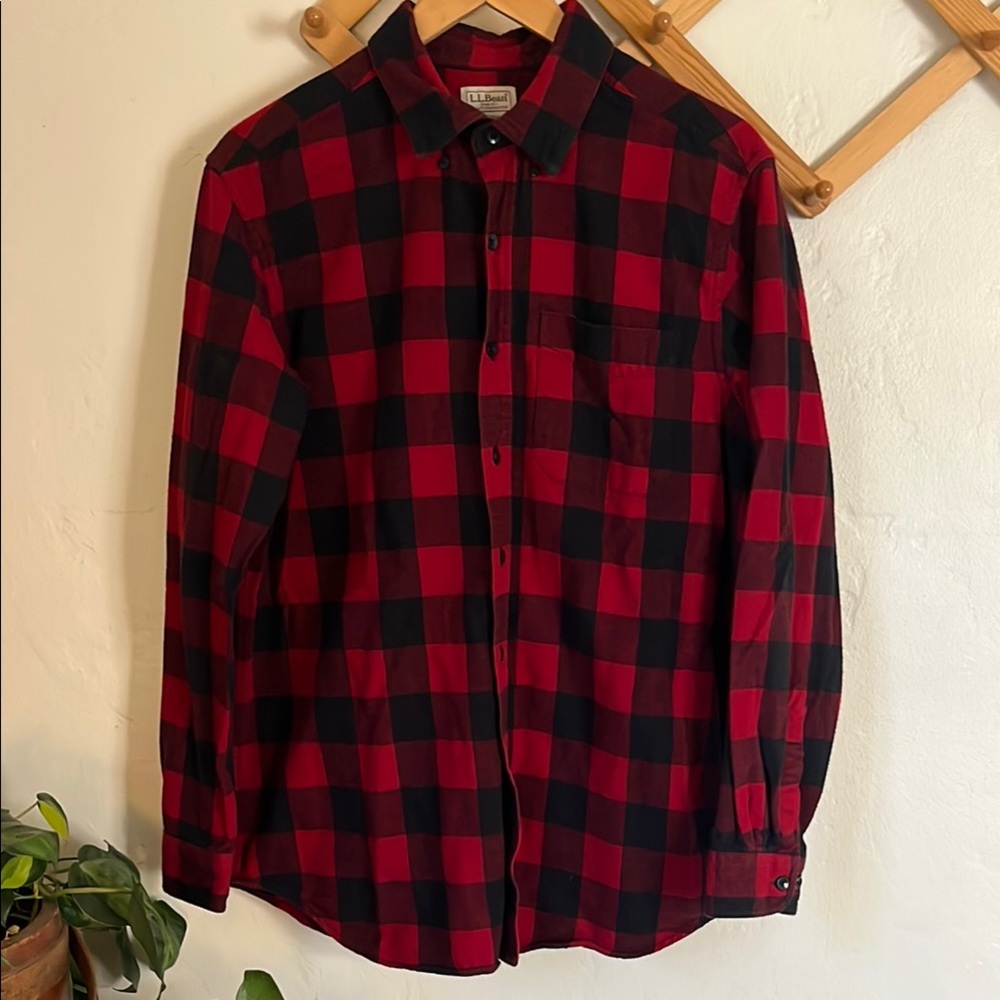 LLBean Men’s Scotch Plaid Flannel Shirt